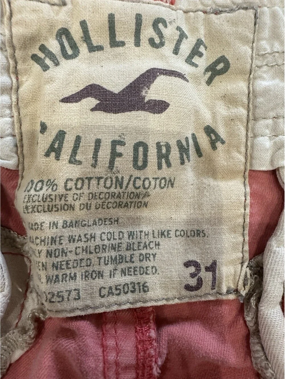 Hollister men pink